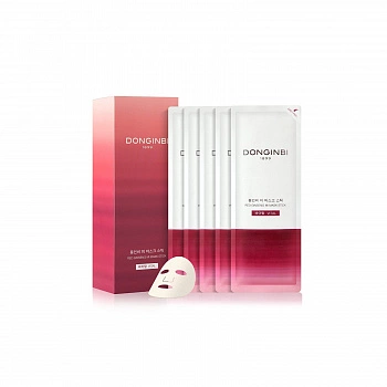 Маска с экстрактом красного женьшеня для оживления кожи 5шт. Red Ginseng Mi Mask Stick Vital 5ea
