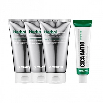 Очищающая пилинг-маска с эффектом детокса 3 шт. + Подарок Herbal Peel Tox 3 pcs + Gift