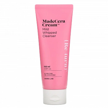 Нежная очищающая пенка для умывания 100мл MadeCera Cream Mild Whipped Cleanser 100ml