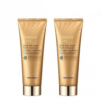 Регенерирующая очищающая пенка для умывания с улиткой Intense Care Gold 24K Snail Foam Cleanser