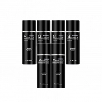 Набор средств для мужчин (Тонер+Лосьон) + Подарок 3+1 Men's Booster Skin+Lotion 2ea Set + Free Gift 3+1