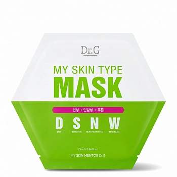 Маска для ухода за сухой, чувствительной и возрастной кожей My Skin Type Mask DSNW