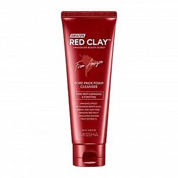 Пенка для умывания Amazon Red Clay Pore Pack Foam Cleanser