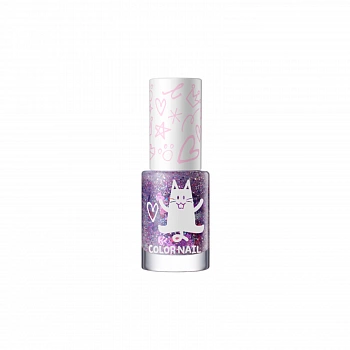 Детский лак для ногтей 03 KIDS Color Nail (Glitter Purple)