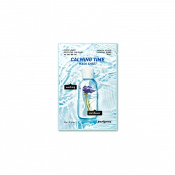 Успокаивающая тканевая маска с экстрактом василька 10+10 Calming Time Cornflower Soothing Mask Sheet 10+10