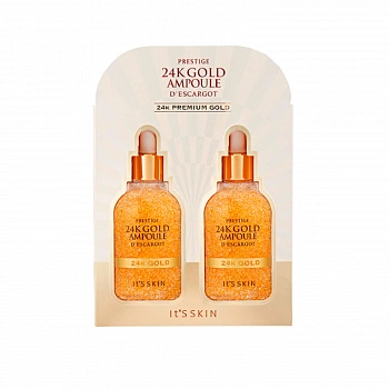 Набор из двух сывороток с золотом Prestige 24K Gold Ampoule D'escargot