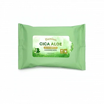 Очищающие салфетки с экстрактом алоэ Premium Cica Aloe Cleansing Wipes