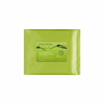 Очищающие салфетки(15шт) Jeju Sparkling Cleansing Tissue(15 sheets)