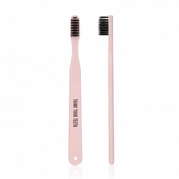 Мягкая зубная щетка Розовый Think Your Teeth Toothbrush Pink