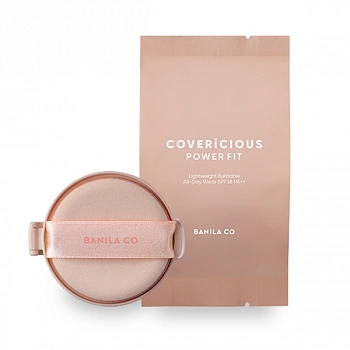 Кушон 21 роза (рефил) Covericious Power Fit Cushion 21 Rose SPF38 PA++ (Refill)