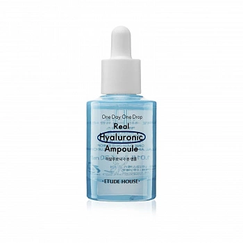 Увлажняющая ампульная сыворотка с гиалуроновой кислотой Etude House One Day One Drop Real Ampoule  (Hyaluronic acid)