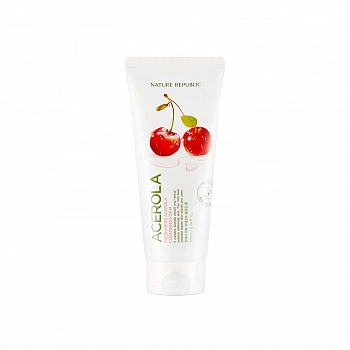 Пенка для умывания с экстрактом барбадосской вишней Fresh Herb Cleansing Foam Acerola