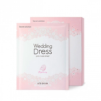 Осветляющая тканевая маска (10шт) Wedding Dress Pink Mask Sheet 10ea