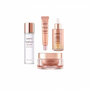 Набор уходовых премиум-средств против морщин с коллагеном Premium Collagen Full Up Special Set