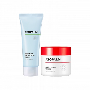 Успокаивающий гель-лосьон  + Крем с многослойной эмульсией MLE Cream & Soothing Gel Lotion