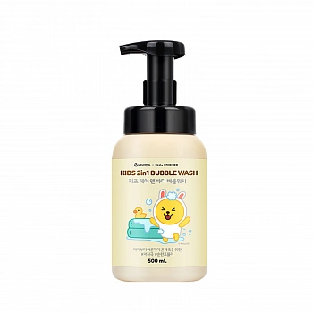 Детская гель-пенка для душа и шампунь 2 в 1 Little Friends Kids 2 in 1 Hair & Body Bubble Wash