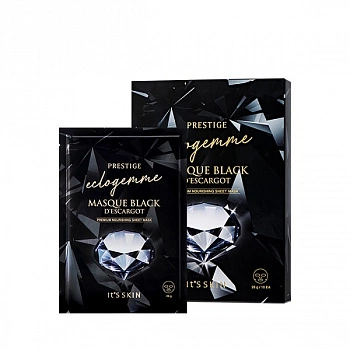 Набор премиум-масок для лица(10 шт.) Prestige Eclogemme Masque Black D'escargot (10 ea)