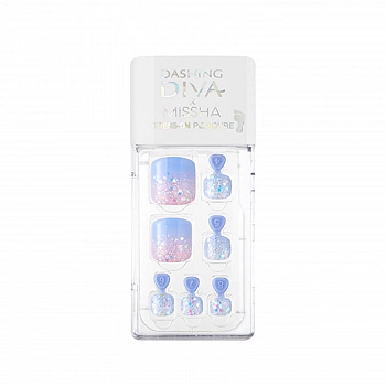 Накладные ногти (педикюр) 08 Dashing Diva Magic Press Super Slim Fit Pedi 08