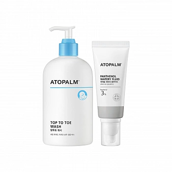 Гель для купания детей + Увлажняющий флюид с пантенолом TOP TO TOE Wash & Panthenol Watery Fluid