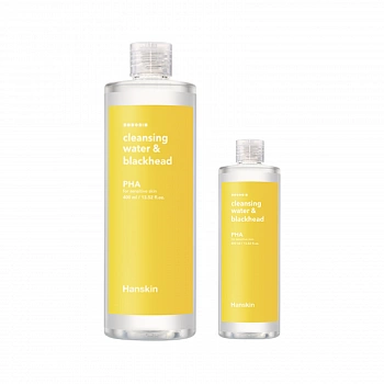 Очищающая вода с PHA-кислотами для чувствительной кожи 400мл + 100мл Cleansing Water & Blackhead PHA 400ml + 100ml