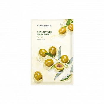 Тканевая маска с оливой Real Nature Mask Sheet Olive