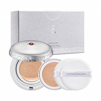 Осветляющий кушон + сменный блок 02 Cho Gong Jin Sulbon Brightening Silk Cushion Set SPF50+/PA+++ 02
