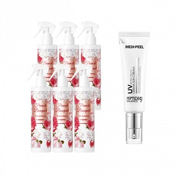 Парфюмированный пилинг с экстрактом 5 цветов 6 шт. + Подарок French Bouquet Perfume Peeling 6 pcs + Gift