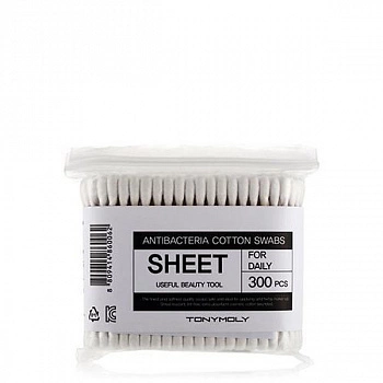 Антибактериальные ватные палочки для ушей 300шт Antibacteria Cotton Swab