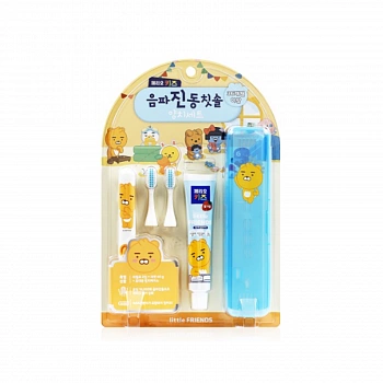 Электрическая щетка для детей (набор) 01 Perio Kids Kakao Vibrating Tooth Brush Set 01