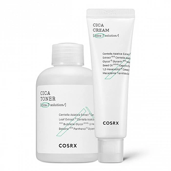 Набор из тонера и крема с центеллой азиатской для проблемной кожи Pure Cica Toner Cream Set