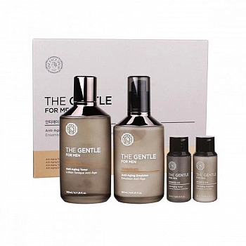 Антивозрастной набор для мужской кожи The Gentle For Men Anti-Aging Skincare Set