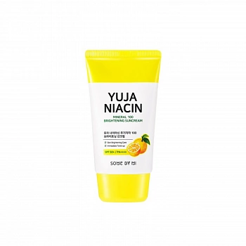 Осветляющий солнцезащитный крем Yuja Niacin Mineral 100 Brightening Suncream