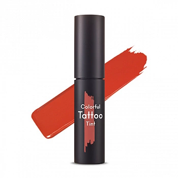 Полу-бархатный тинт для губ OR201 Colorful Tattoo Tint OR201