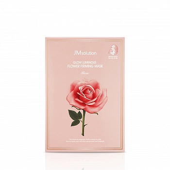 Тканевая маска с экстрактом дамасской розы Glow Luminous Flower Firming Mask Rose