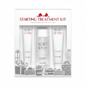 Антивозрастной набор с галактомисис(Эссенция+крем для лица+крем для кожи вокруг глаз) Starting Treatment Kit(Essence+Cream+Eye Cream)