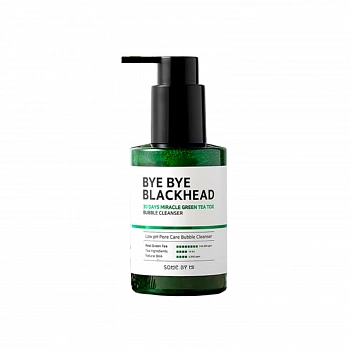 Маска-пенка от чёрных точек Bye Bye Blackhead 30 Days Miracle Green Tea Tox Bubble Cleanser