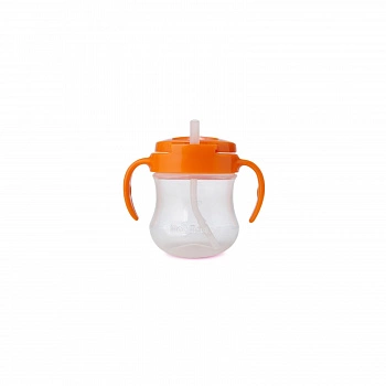 Бутылочка с круглыми ручками с трубочкой Round Regular Straw Cup