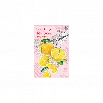 Осветляющая маска для лица с экстрактом лимона 10+10 Sparkling Toktok Time Mask Sheet #2 Pinkfull Lemon Toning 10+10