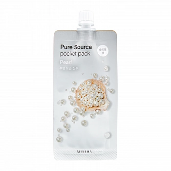 Ночная маска с экстрактом жемчуга Pure Source Pocket Pack - Pearl