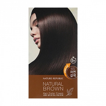 Крем-краска для волос (натуральный коричневый)
(5 минут) Hair & Nature Hair Color Cream Natural Brown (5 minute)