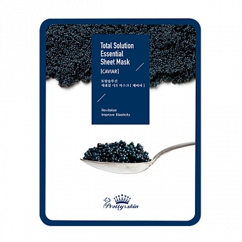 Тканевая маска с черной икрой Total Solution Essential Sheet Mask Caviar