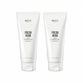 Пенка для умывания с календулой 2шт Fresh Herb Origin Cleansing Foam 2ea