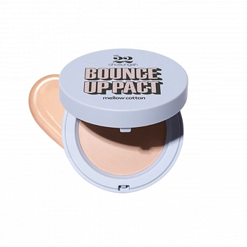 Компактная пудра с экстрактом хлопка 02 Bounce Up Pact Mellow Cotton 02