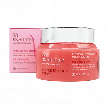 Антивозрастной улиточный крем с эффектом лифтинга Bonibelle Snail EX2 Intense Solution Cream