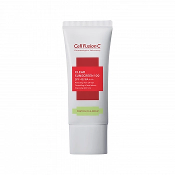 Солнцезащитный крем для чувствительной и проблемной кожи Tre.AC Clear Sunscreen 100 SPF48/PA+++