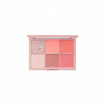 Палетка румян 02 Цветочная пастель Pro Blusher Palette 02 Bloom Pastel