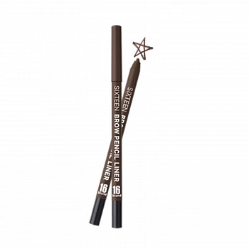 Гелевая подводка-карандаш для бровей 02 16 Brow Pencil Liner 02