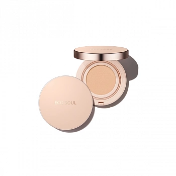 Тональная основа компактная Eco Soul Bounce Cream Foundation 21 Light Beige