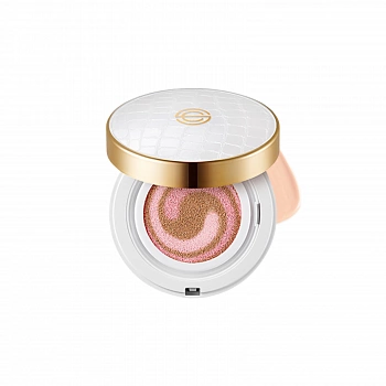 Лимитированный кушон "Белая кожа" 01 Pink Aura Cushion Season SA White Leather 21