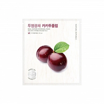 Омолаживающая гидрогелевая маска со сливой Real Nature Hydrogel Mask Kakadu Plum